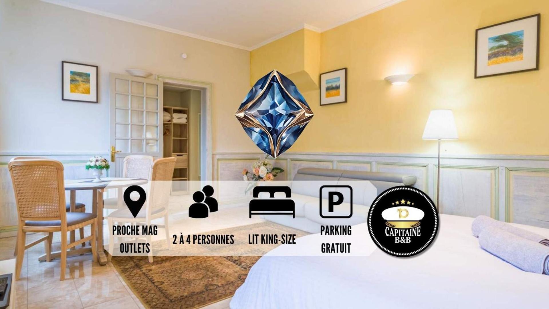 Le SAPHIR - Confort - Proche Mag Outlet Troyes - Parking gratuit Pont-Sainte-Marie Extérieur photo